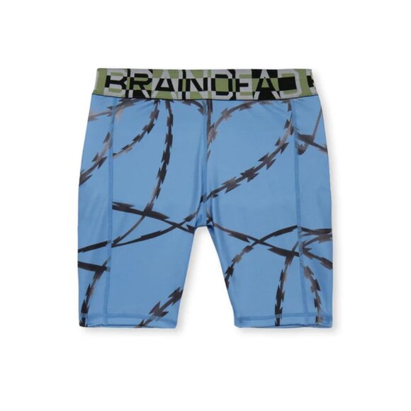 Brain Dead Blue Razor Cycle Compression Shorts. Sz: M - Picture 1 of 9